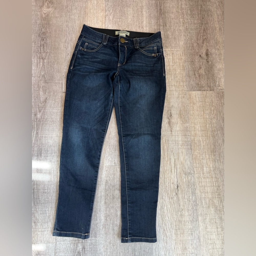 Democracy Abroad Solution Blue Size 4 Jeans Built in Elastic Waistband